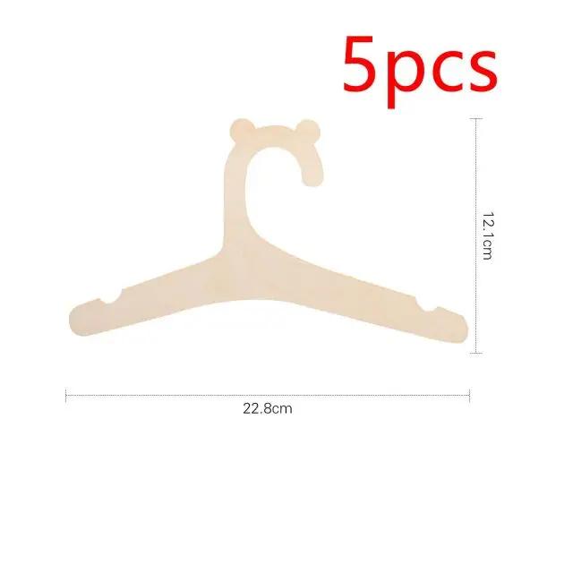 

5/10/20/50 шт. Вешалка для детской одежды Милый медведь Деревянная детская вешалка для одежды Комната принцессы для девочки Декор детской комнаты для подарка Cabides