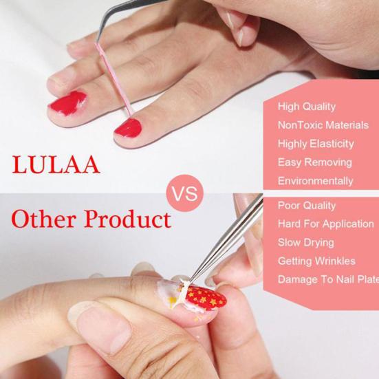 Quick Dry Nail Art Polish Glue Peel Off Liquid Tape Cuticle Guard Manicure Tool