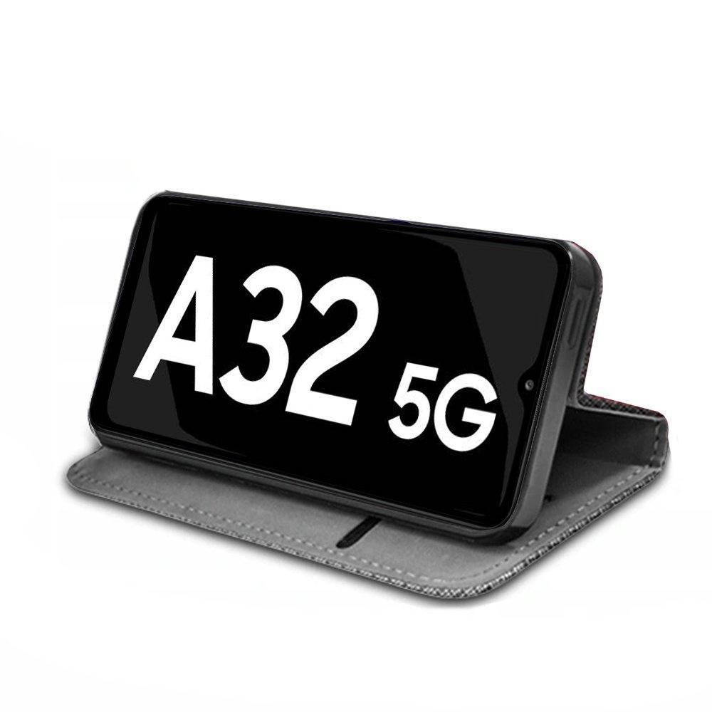 Smart Magnet case for Samsung Galaxy A32 5G, Dark Blue