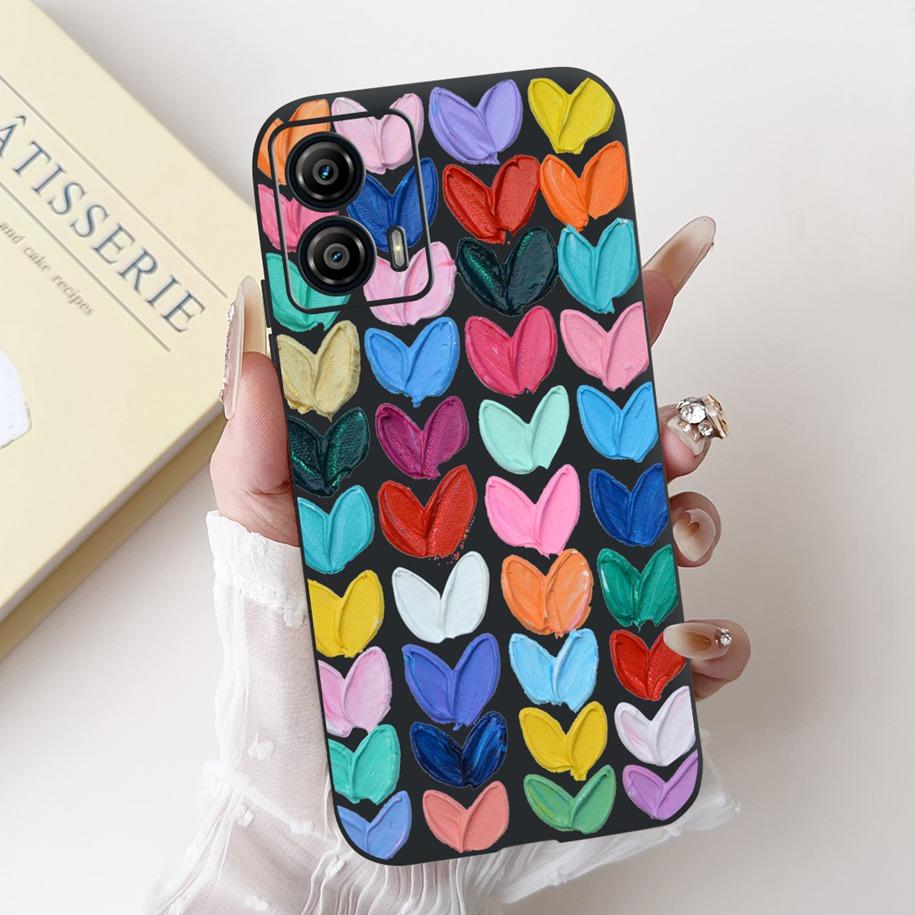 Shockproof Case For Motorola Moto G53 G73 5G Cover Cute Cactus Rabbit Cartoon Soft Silicone Matte Funda For MotoG53 MotoG73 Capa