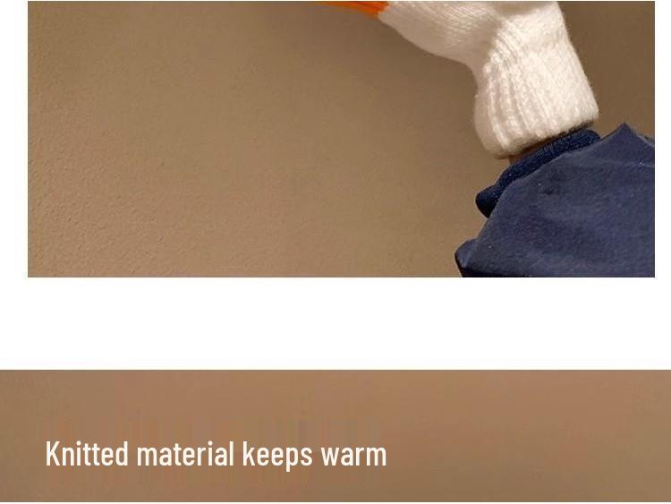 Creative Goose Wool Fingerless Gloves for Women – Warm Winter Velvet, Thick, Cold-Proof, Cute for Couples & Students