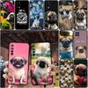 Cute Pug Dog Phone Case for Samsung Galaxy A11 A12 A13 A15 A52S A53 A55 A56 A70 A71 A72 A73 F06 F16 F56 A32 A33