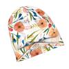 ZLIENSZUS Knit Hat - ZLIENSZUS Branding Floral Print with Flat 2D, Fashionable Suitable for City Walks, Casual Outfits, Weekends, Casual Attire - Vers