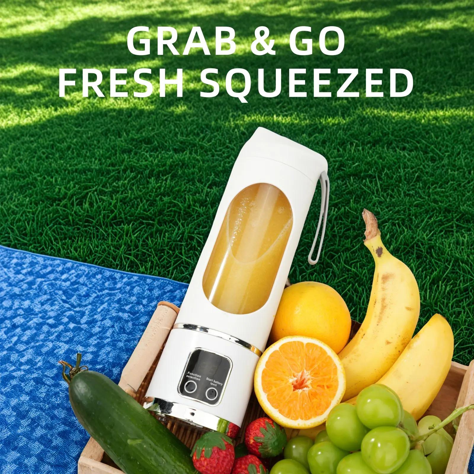 Digital Multimode Juicer Blender - Smart LED Display, 450ml Diet-Friendly, USB Rechargeable, Compact  Portable 1pcs