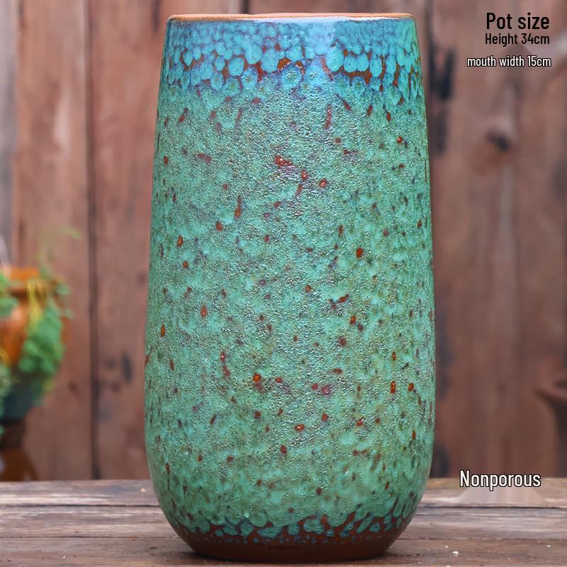 Vintage Ceramic Fish Tank Water Feature with Filtration & Oxygenation for Courtyard Landscaping and Hotel Décor