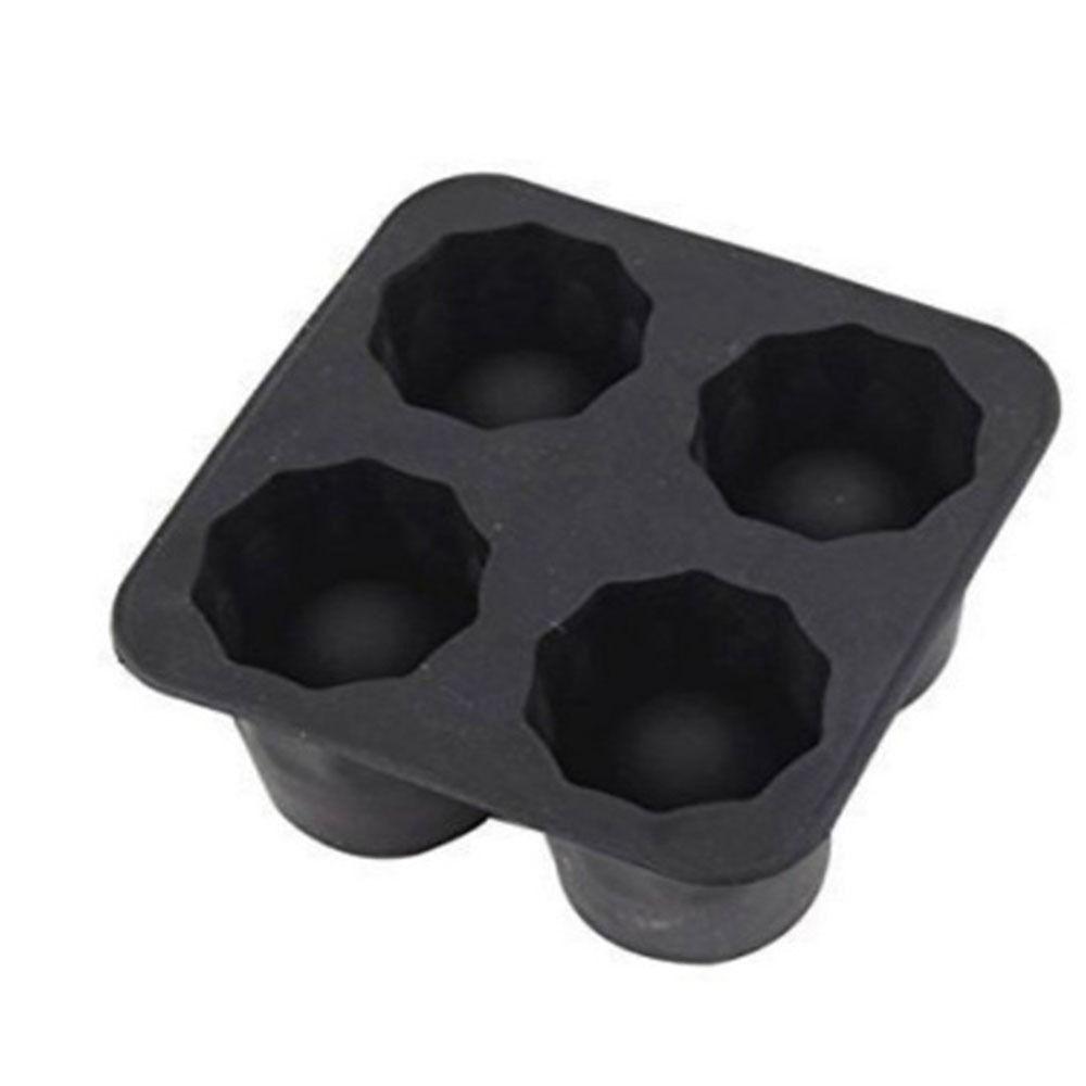 

Гибкий силиконовый лоток для льда, форма на 4 чашки, цилиндрическая форма для льда, морозильник, устройство для приготовления кубиков льда, вечеринка