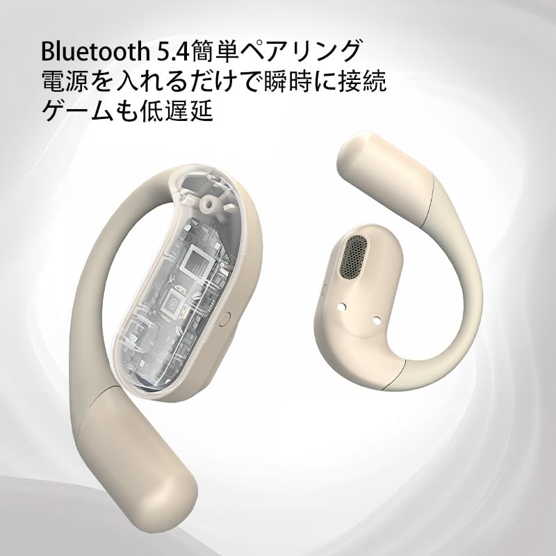 Bluetooth Wireless Up to 30 Hours of Continuous Innovative Bone Air Noise Low Deep Sound Leakage Sweat and Splash 801 5.3 Earbuds, Open-Ear, Playback,