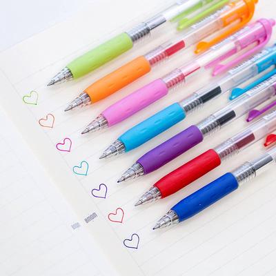 Set di 8 penne a inchiostro gel colorato Liner Marker Penne a sfera da 0,5 mm ad asciugatura rapida per ufficio scolastico A6427