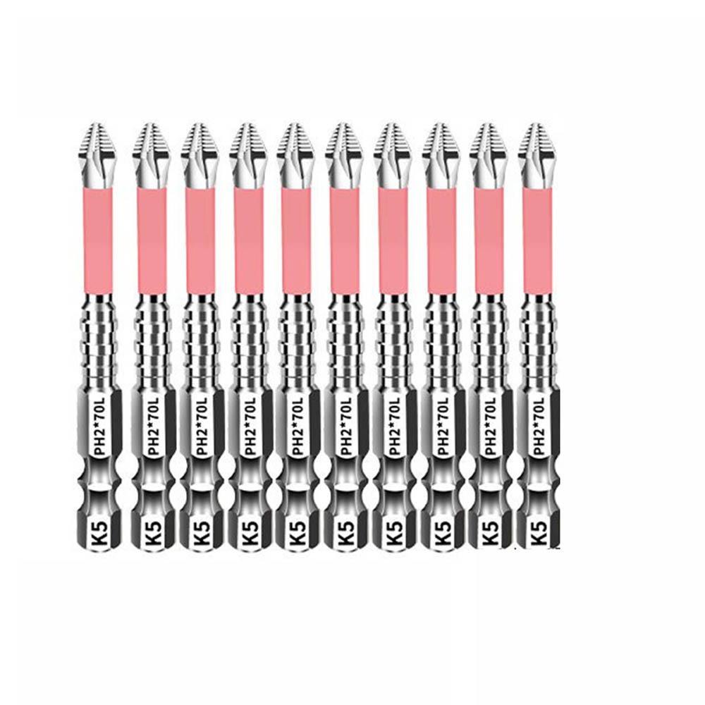 6/10pcs Impact Resistant Batch Head Anti-Slip Ph2 Screwdriver Bit  For Electric Screwdriver