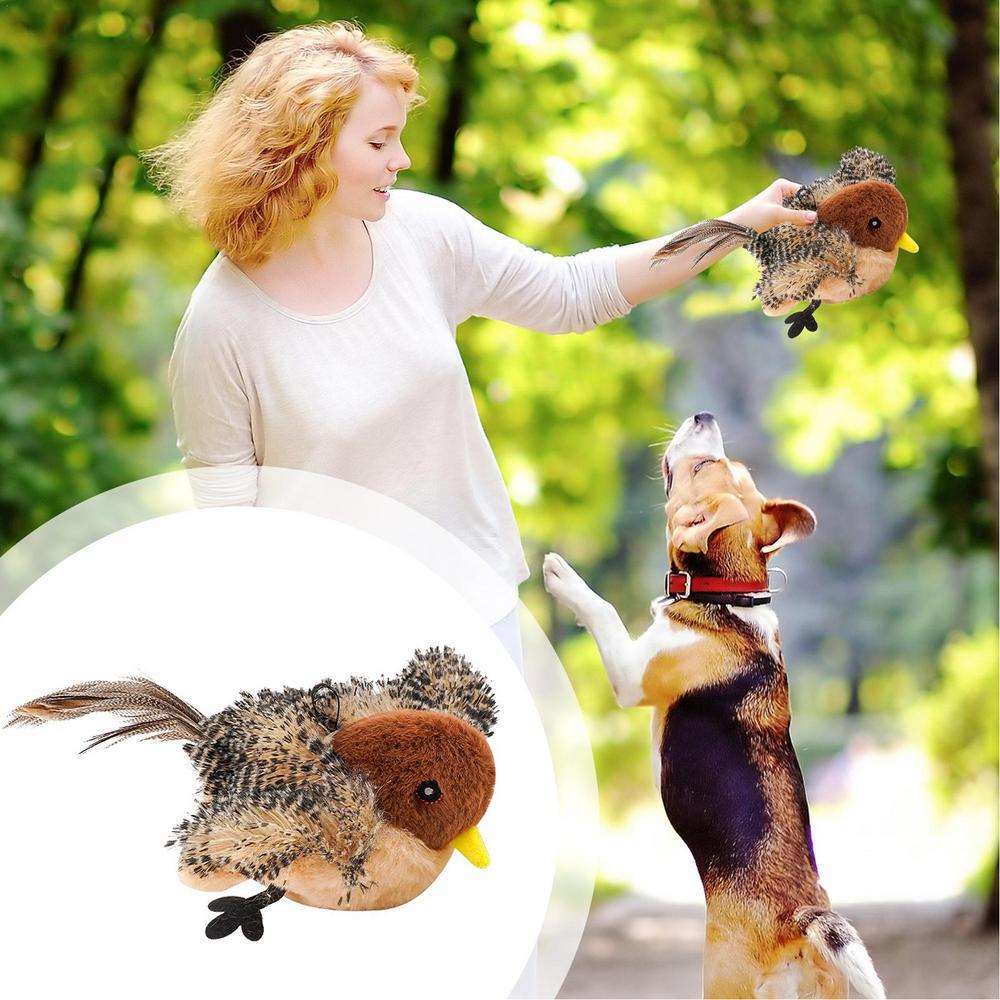 Flappy Bird Interactive Cat Toy USB Rechargeable Pet Cat Plush Toy Flapping Bird Toy Stimulate Hunting Instincts Remote Control