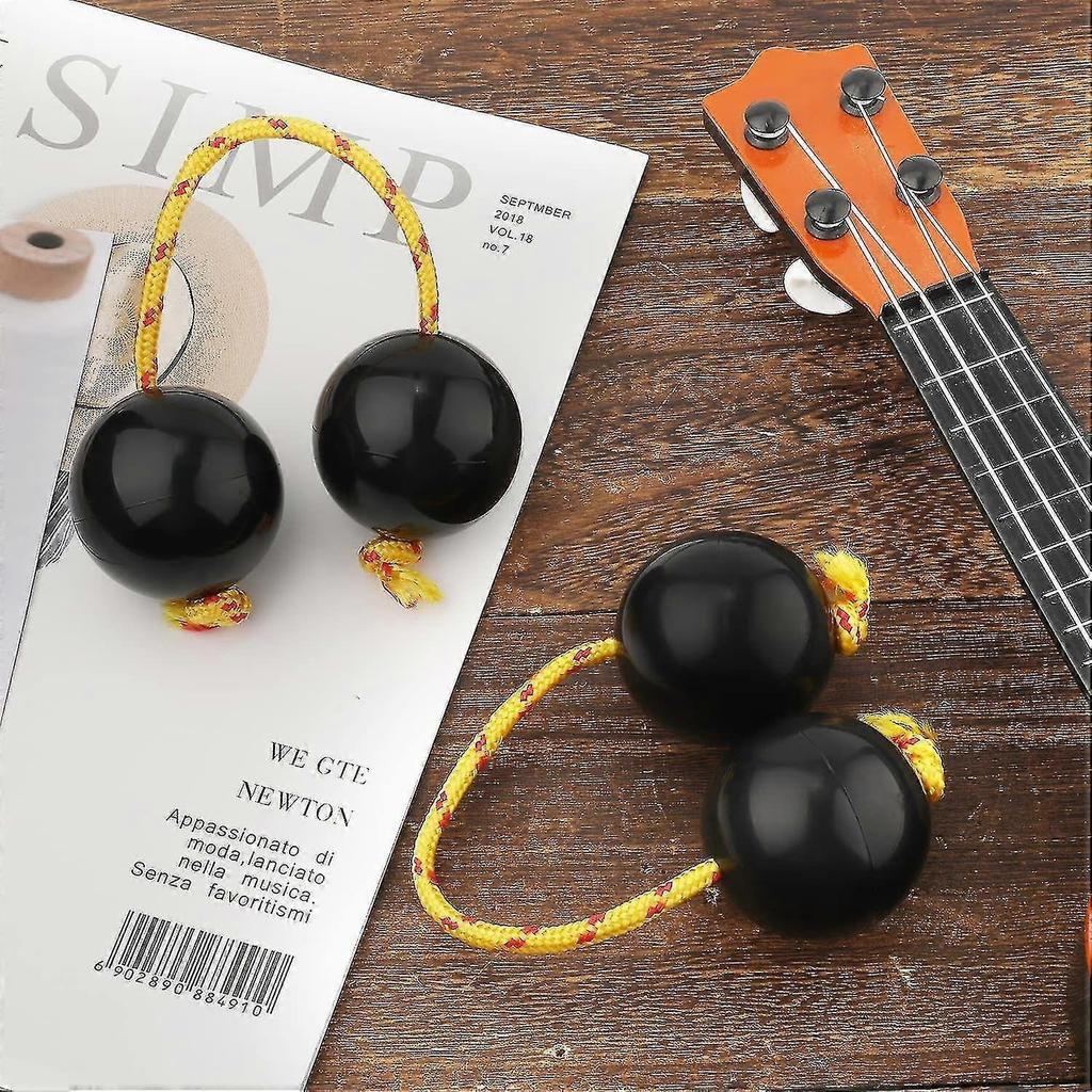 Confezione da 2 Aslatuas Palla Ritmica, Strumento Shaker Kashaka Classico Africano Shaker Rattle Percussione a Mano
