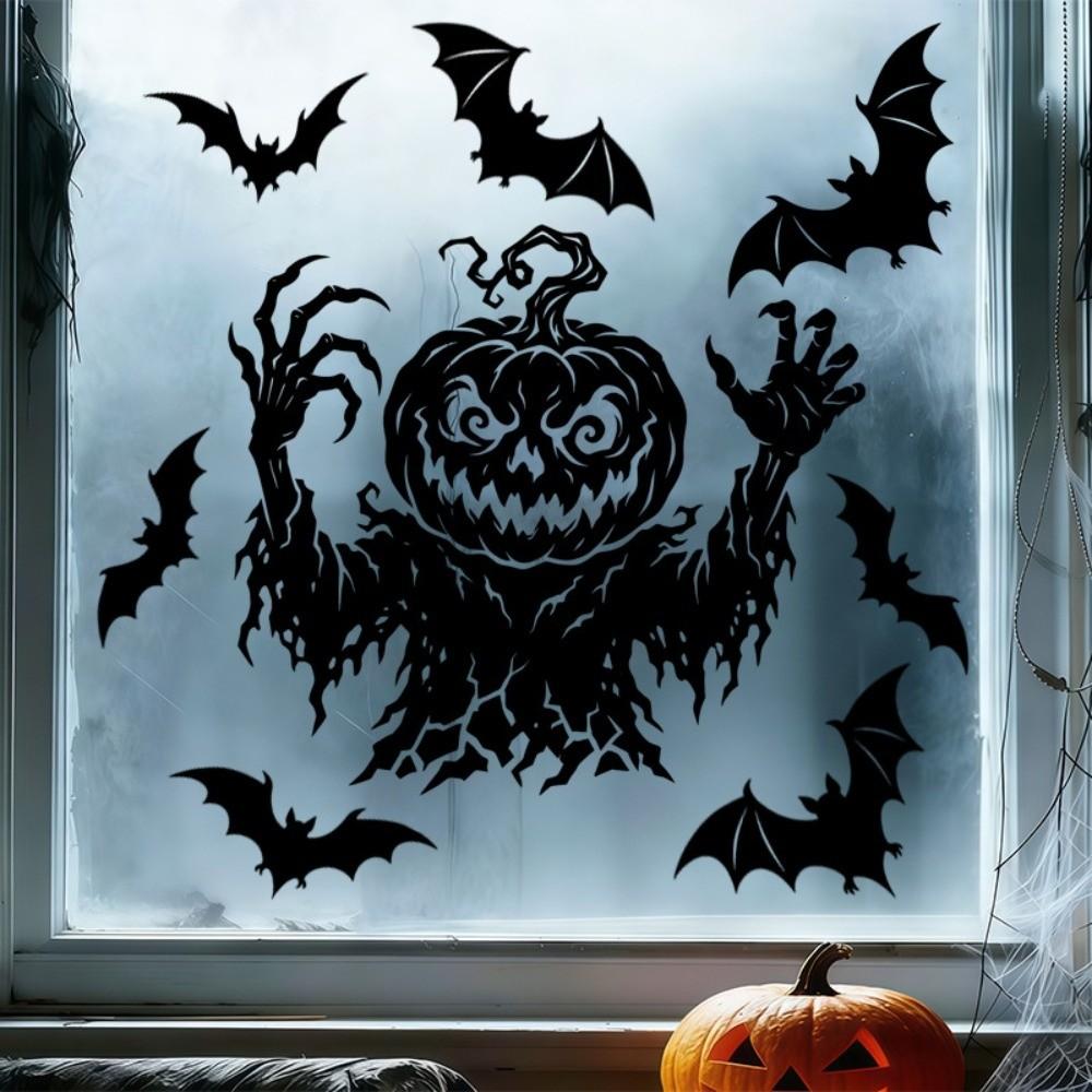 Bloodstained Handprint Scary Ghost Window Sticker Spooky Party Door Stickers Window Decoration