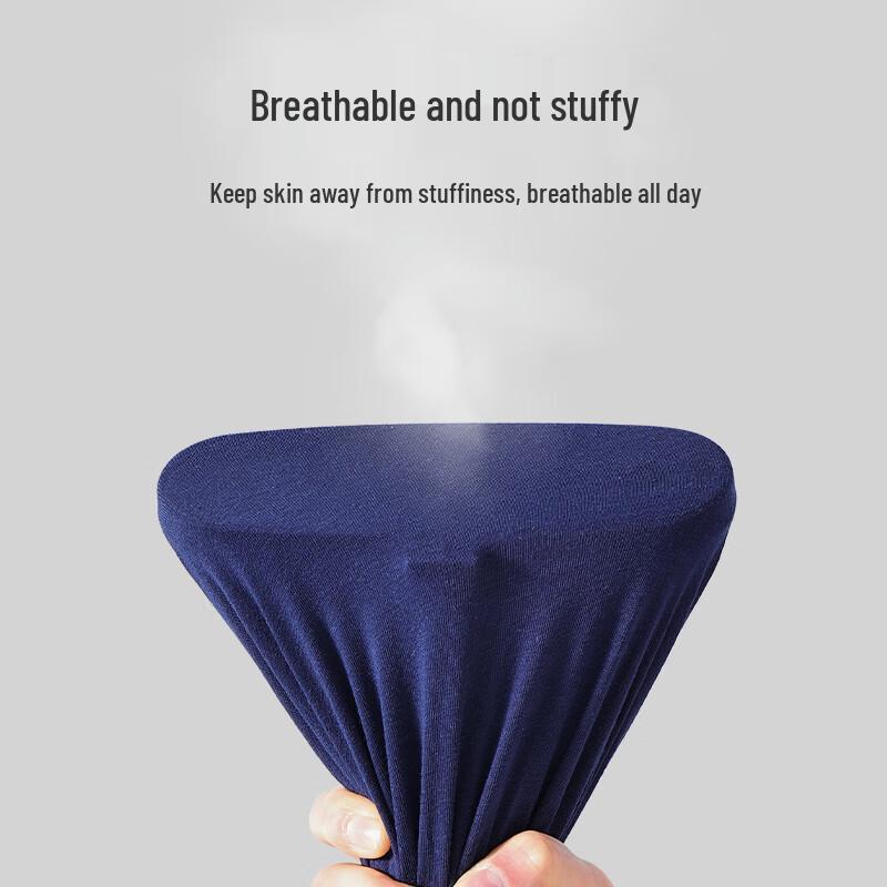 Xueshiman Men's Combed Cotton Antibacterial Boxer Briefs 4-Pack