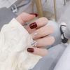 Removable Short-Length Diamond Manicure Fake Nails Set