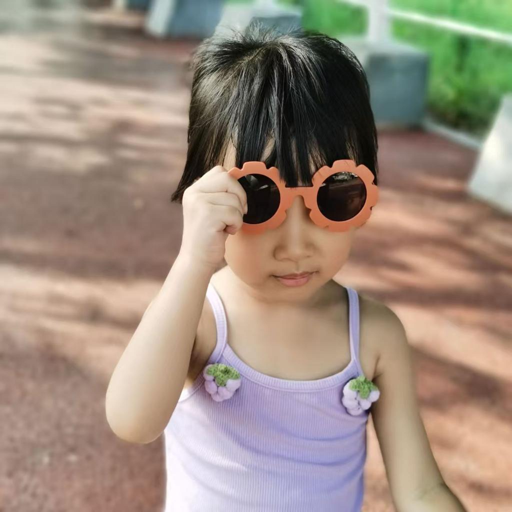 Óculos de Sol Fofos da Moda para Crianças Óculos de Sol Foscos Pai e Filho Óculos Redondos de Cor Sólida Óculos para Crianças
