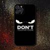 Dont Touch My Phone Case For iPhone 17,16,15,14,13,12,11 Plus,Pro Max,XS,X,XR,SE,Mini,8,7,Soft Silicone Black Cover