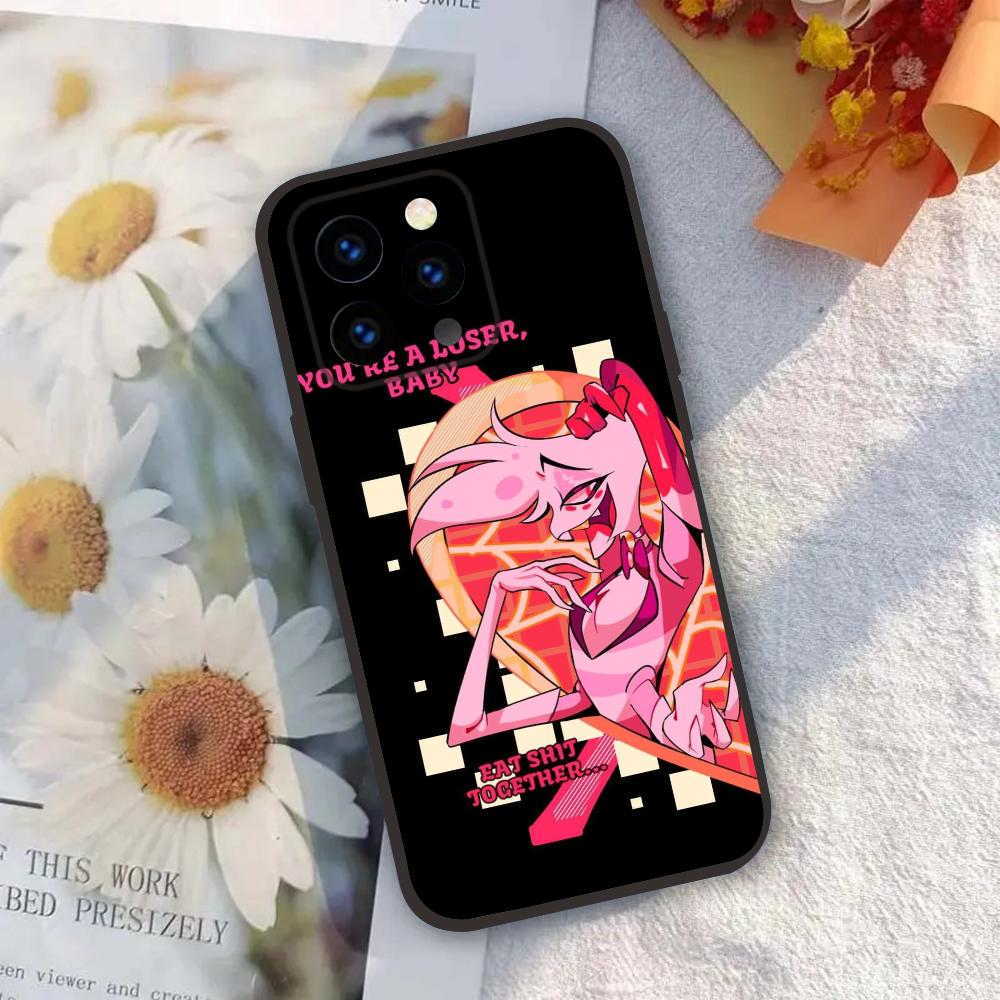 

1 шт. мультяшный чехол для телефона Hazbi Hotel силиконовый мягкий для iPhone 16 15 14 13 12 11 X XR Plus Pro Max Plus For IPHONE 16PROMAX