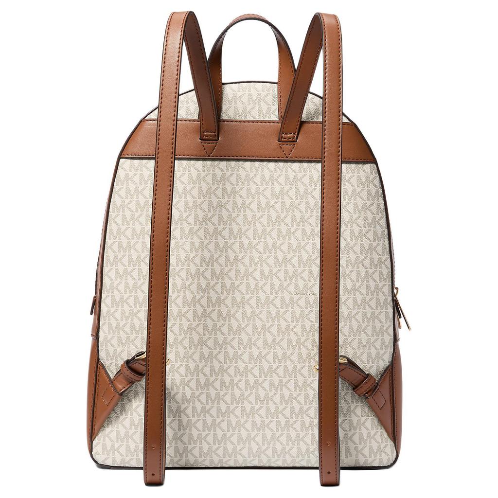 Michael Kors Zaino Mk Jaycee con Logo Monogramma e Tasca con Zip Zaino da Donna Beige Marrone 35S2G8TB7B-VANILLA