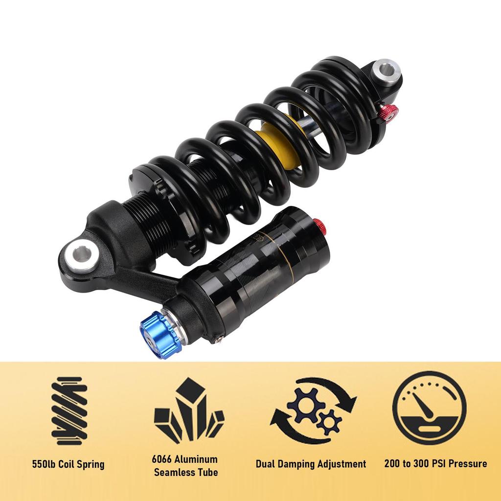 Bike Shock Absorber Aluminum Alloy Mountain Bike Rear Suspension Spring Hydraulic Shock Absorber for