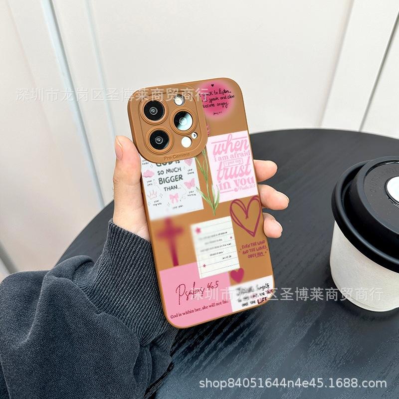 Love English for Apple 15 Mobile Phone Case Iphone12promax Case 14/13/11/XSMAX Pupil Eye 16