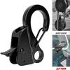 Fits 1/4"-3/8" Rope Boat Anchor Sliding Hook Black Quick Release Anchor Clip  Boat Anchoring