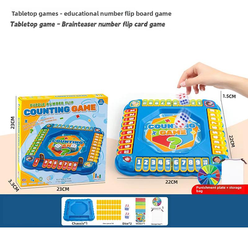 Digital Flop Multiplayer Desktop Game with Punishment Wheel Children s Educational Enlightenment Toy Set Board