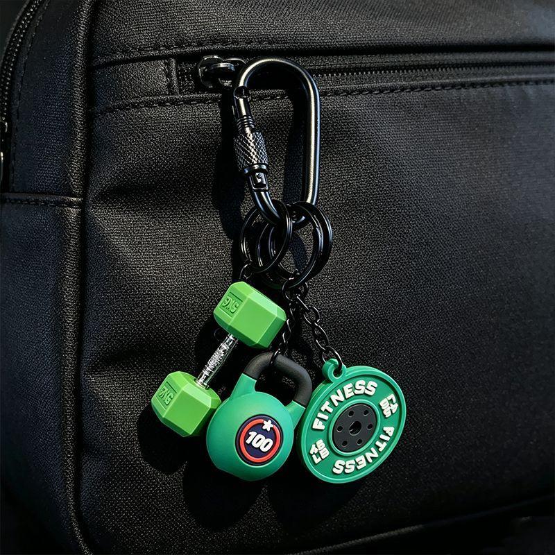 Yogodlns Kettlebell Key chain Fitness Keychain Gym Lover Weightlifting Keyring Silicone Gym Gifts Workout Gifts Bag Charm Backpack Charm