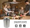 Stainless Steel Canister Jars with Glass Lid, 1750ml Kitchen Storage Containers for Tea, Flour, Sugar, Coffee Beans, Candy, Snac