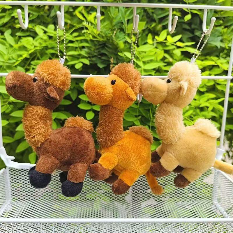 Cute Camel Doll Toy Women'S Bag Pendant Fur Animal Car Keychain Cartoon Little Camel Pendant Keychain Keychain Gift