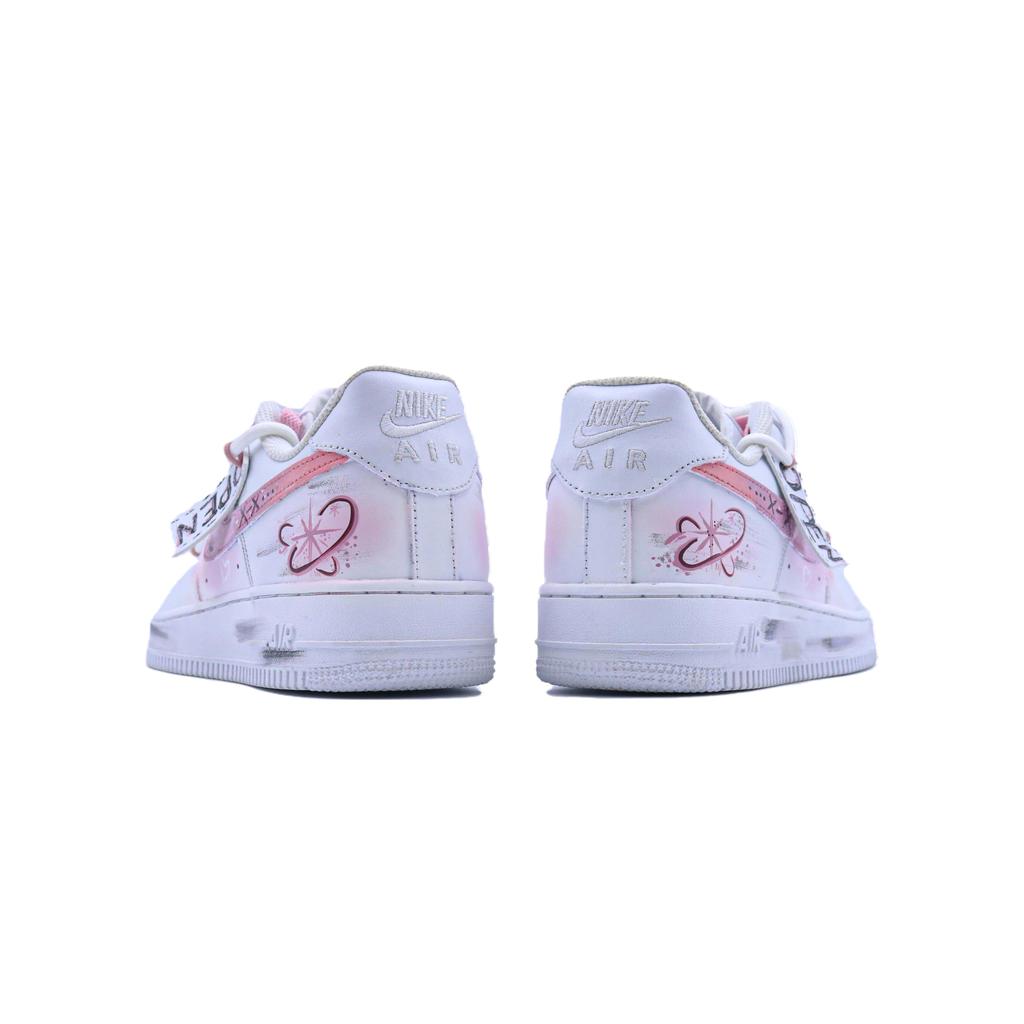 Nike Air Force 1 Skateboard Shoes Unisex Low Top White/Pink CW2288-111(Team779- )