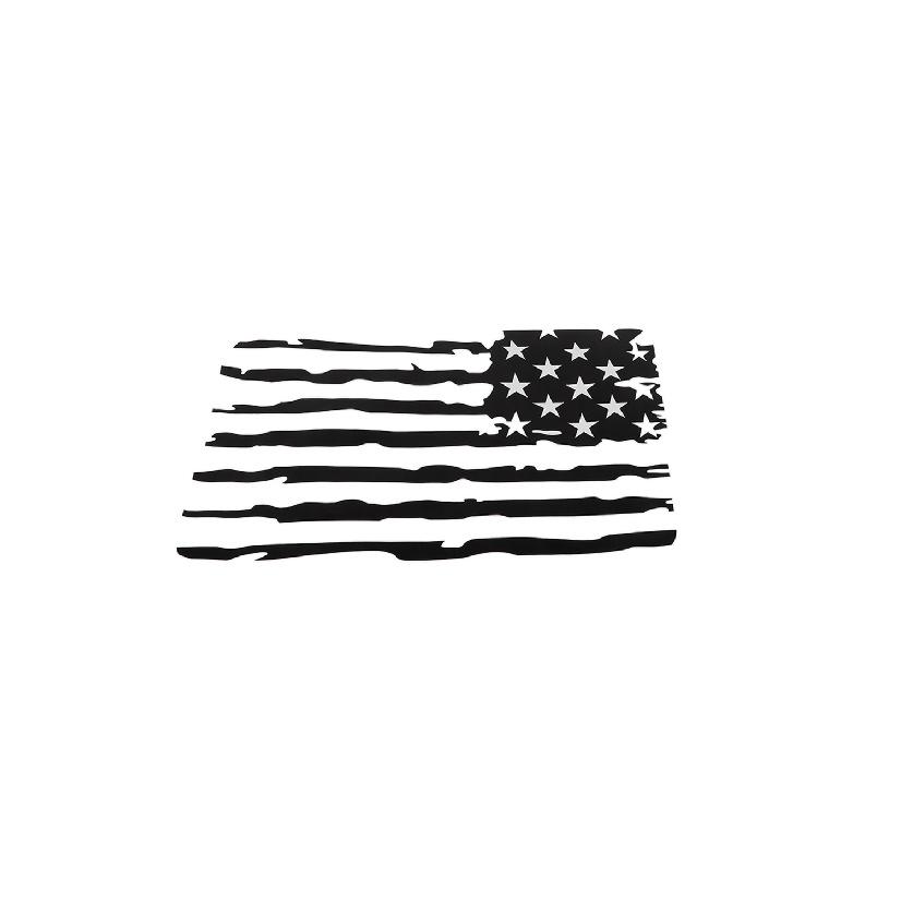 Car Rear Window Decoration Cover Stickers USA Flag for Jeep Wrangler JL 2018    2022 4-Door Exterior