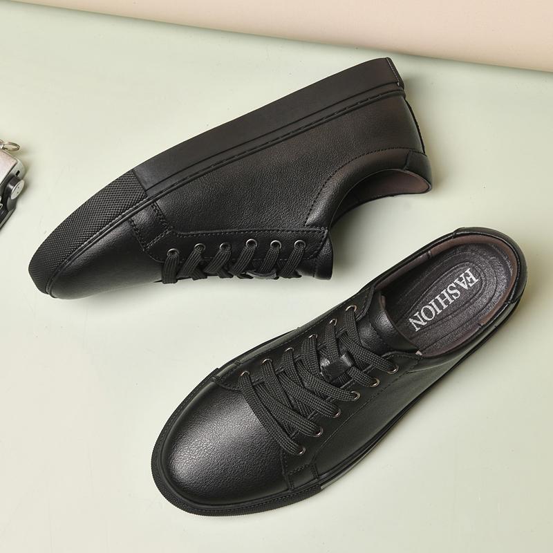 Genuine Leather Men's Casual Shoes Breathable Sneakers Fashion Designer Walking Footwear Male Running Vulcanize Shoes Trainers