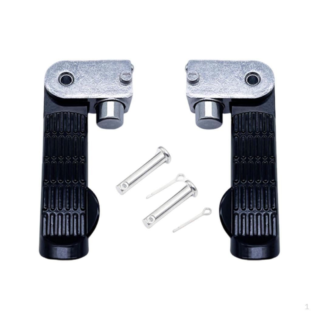 Aluminum Alloy Footrests, Non-slip, Lightweight, Sturdy, Comfortable, Foldable, Replacement Part