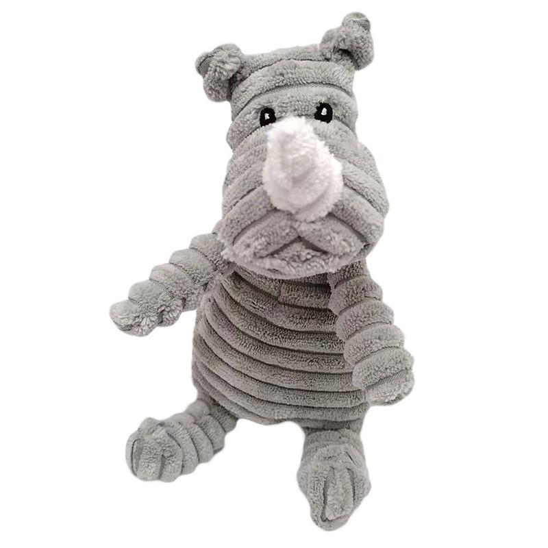 Fun Pet Toy Donkey Shape Corduroy Chew Toy For Dogs Puppy Squeaker Squeaky Plush Bone Molar Dog Toy Pet Training Dog Accessories