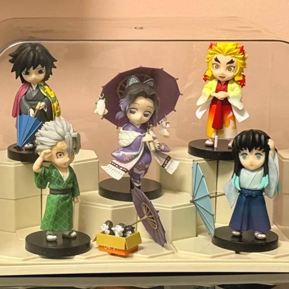 דמות אנימה דמויות קוטל השדים Kimetsu No Yaiba בובה טנג'ירו נזוקו זניטסו דמות אינוסקה לוחם דמות פעולה דגם צעצועים