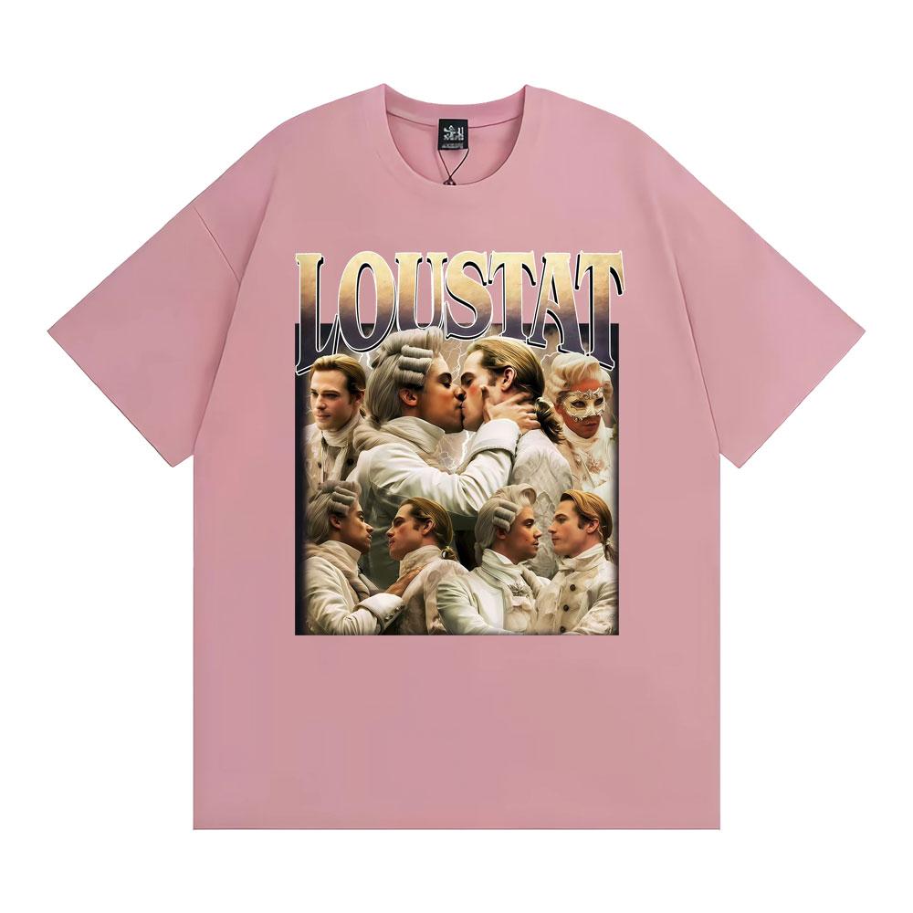 Interview Vampire Loustat Vintage Unisex T Shirt Men Women Fashion Hip Hop Oversized T Shirts Summer Short Sleeve Cotton Tshirt