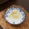 Garlic Grater Plate, Ceramic Ginger Mincer Plate, All-in-One Grinding Mixing Serving Tool for Garlic Ginger Turmeric Cheese Tomato Herb