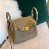 Mini Lindy Leather Crossbody Bag Small Shoulder Handbag Women Trendy Doctor Style