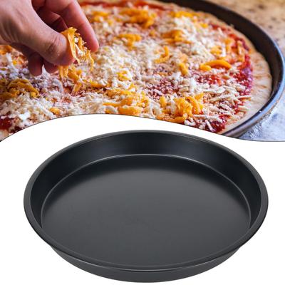 6-10In Pizza Pan Carbon Steel Chip Tray Dish Cook Tray