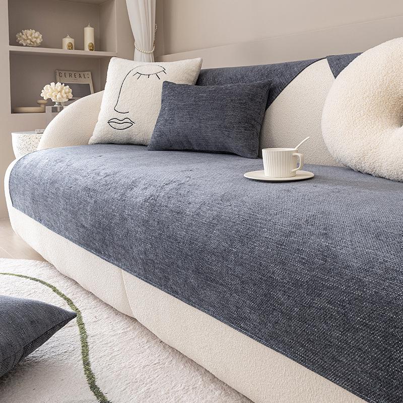 

Подушка для дивана нескользящая Four Seasons универсальная простая современная однотонная подушка для спинки, чехол для полотенца из ткани, кожаный чехол для дивана 70*70cm