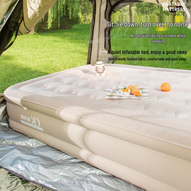KuleDeng Outdoor Inflatable Air Mattress with Built-in Pump