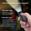Magnetic EDC Flashlight Aluminum Alloy Keychain Light with USB-C Charging Adjustable Brightness Mini Clip-on Flashlight for Outdoor Emergency