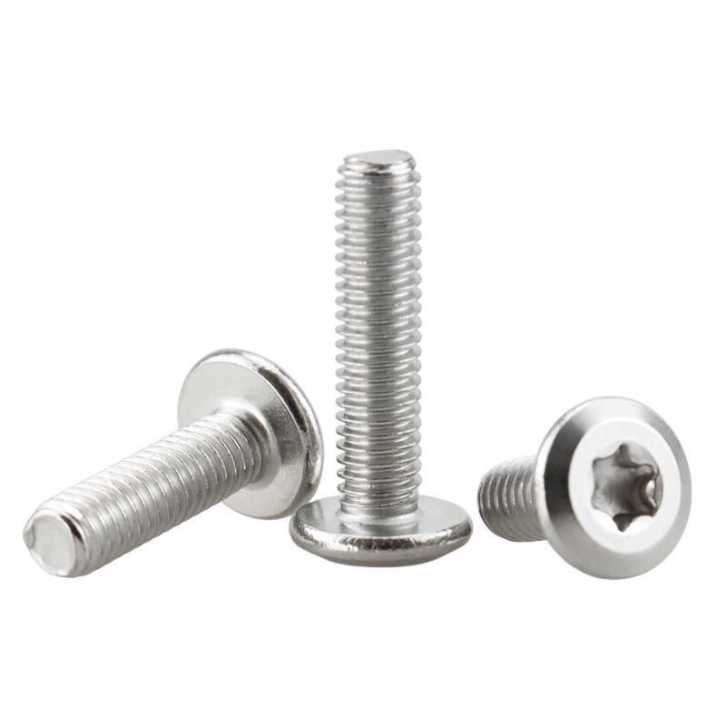 304 Stainless Steel Torx Countersunk Screw, M4-M8 Hex Socket, Flower Shape Beveled Flat Round Head