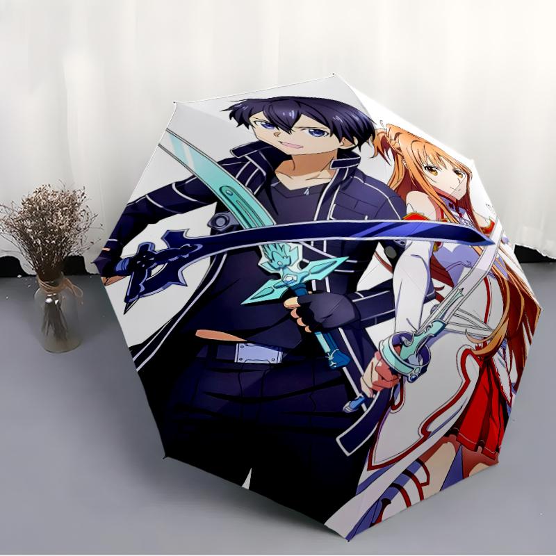 1pc Sword Art Online1 Umbrella, Sun Protection, And UV Shielding. It Has Eight Sturdy Ribs for Outdoor Use And Perfect Gift