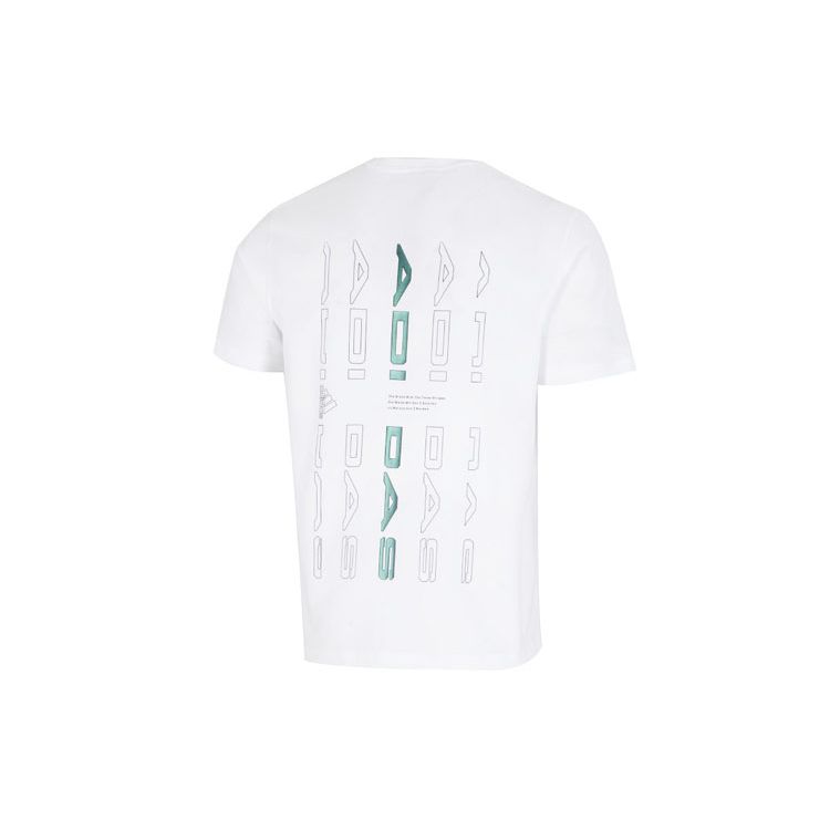 adidas JF SS Tee 2 Logo Casual Girocollo Manica Corta T-Shirt Uomo Top Bianco HM2979