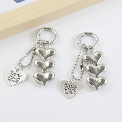 Three Love Suitable Phone Keychains Cute Internet Celebrity Creative Keychain Pendant Trendy Brand Personalized Simple and New