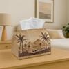 1pc Retro Desert Oriental Tissue Holder- Palm Oasis Caravan Napkin Storage Container, Ideal for Rolls/Facial Tissues/Single Sheets, Versatile Storage 