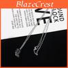 Collier pendentif géométrique en alliage Nier Automata au design cubique minimaliste pour les fans d'anime