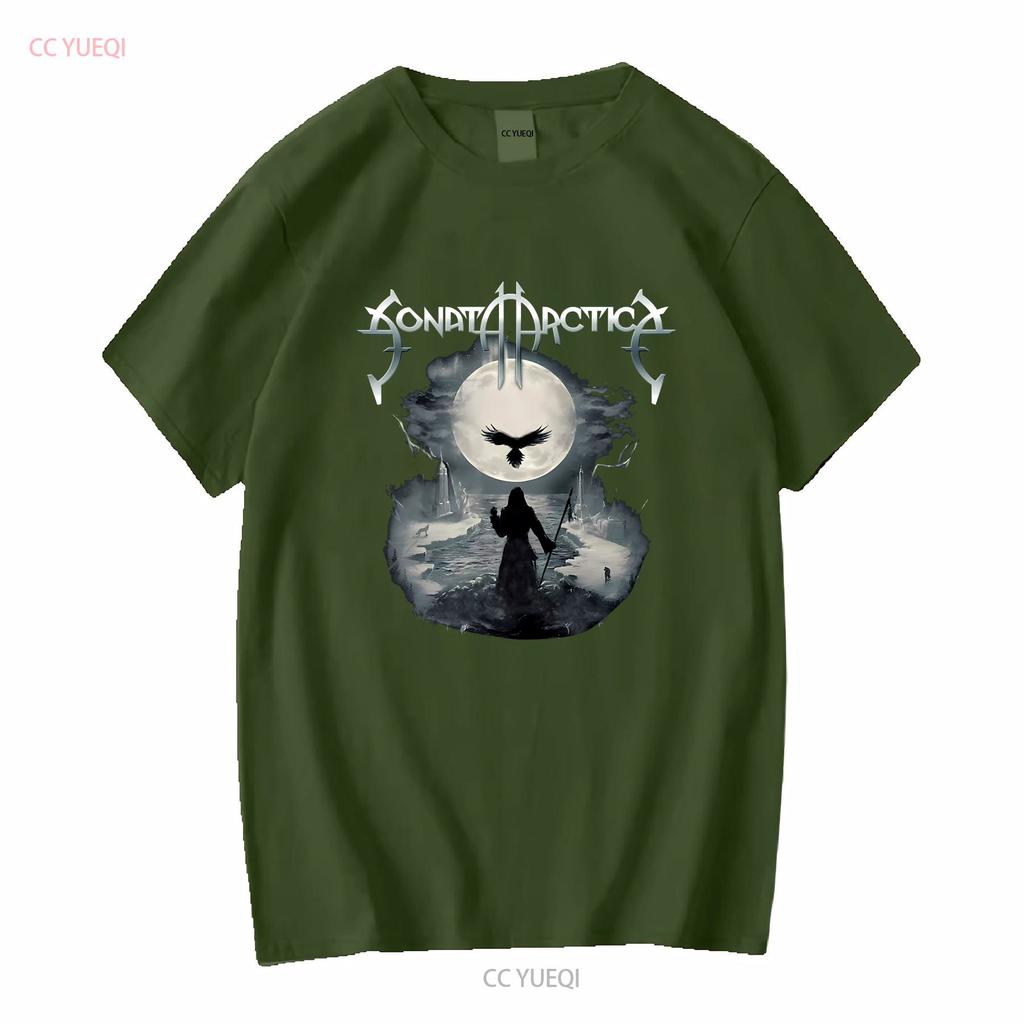 New Popular Sonata Arctica Finnish Power Music Group Logo T Shirt S 4XL Long or Short Sleeves Vintage Washed Unisex Versatile