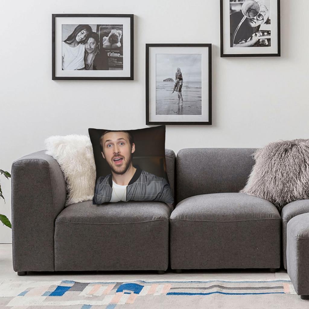 Ryan Gosling Pillow Cover Comfy Cushion Cover Morden Pillow Case For Office Car Home Decor